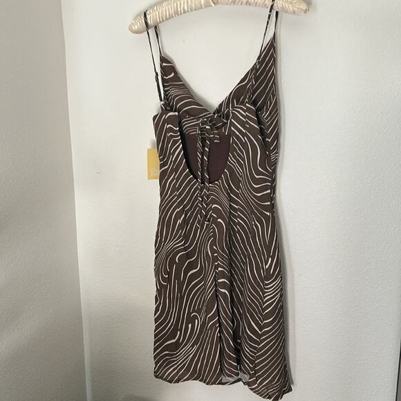 $110 Charlie Holiday Allora Lola Printed Mini Slip Dress NEW Size 6 - Picture 8 of 12